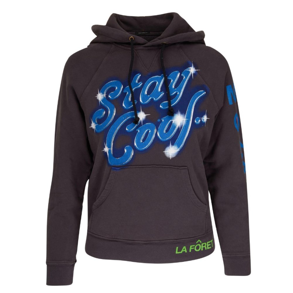 Mother The Square Hoodie Stay Cool - Grey - Small